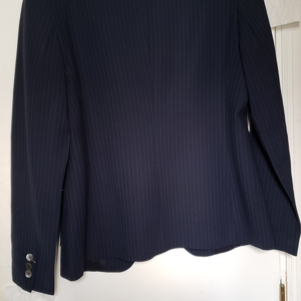 TOMBOLINI navy blue stripe jacket . - Picture 4 of 8